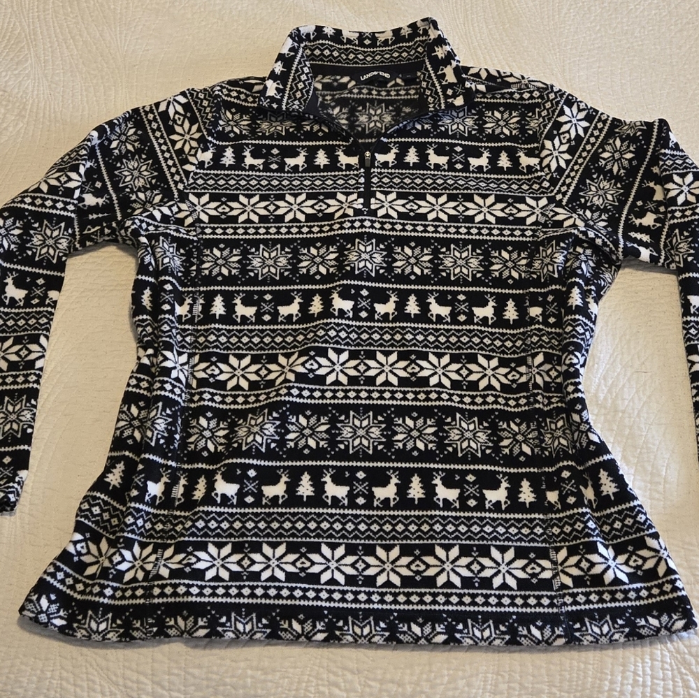 Lands' End Patterned Pullover - image 1